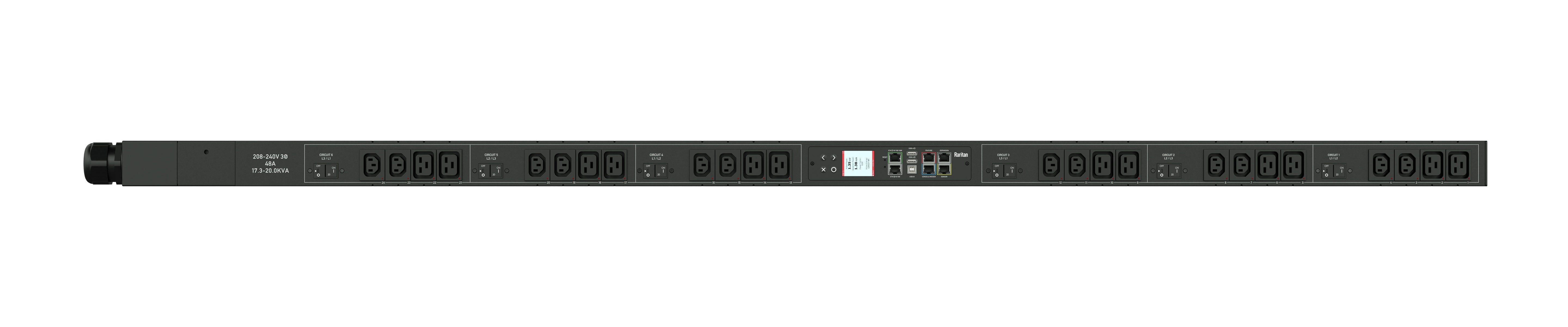 Raritan Px3-5551V-V2 Power Distribution Unit (Pdu) 24 Ac Outlet(S) 0U Black