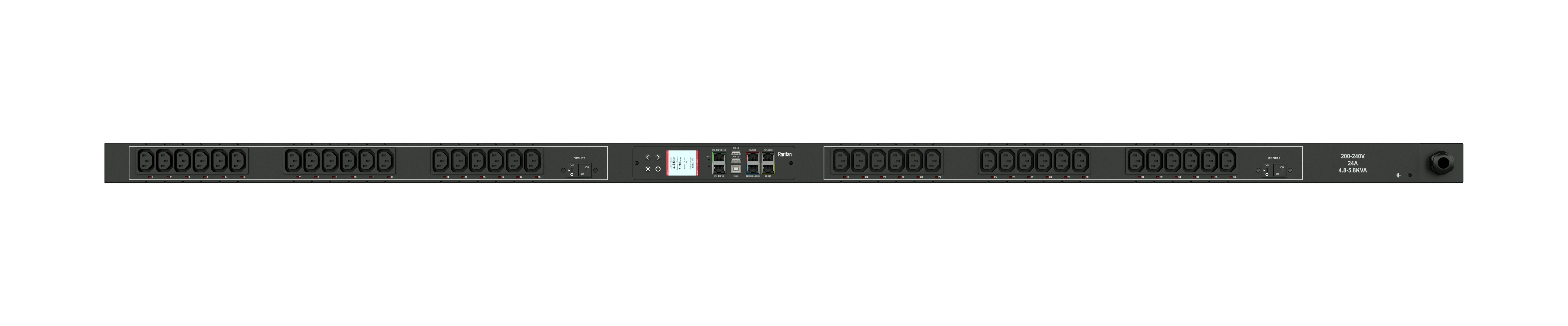 Raritan Px3-5841 Power Distribution Unit (Pdu) 36 Ac Outlet(S) 0U Black