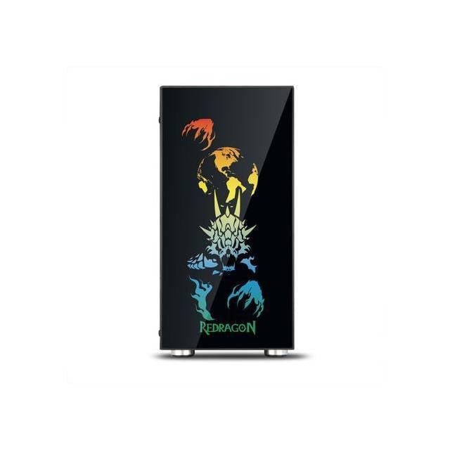 Redragon Steeljaw Gc608 No Power Supply Atx Mid Tower Pc Gaming Case W/ Windows