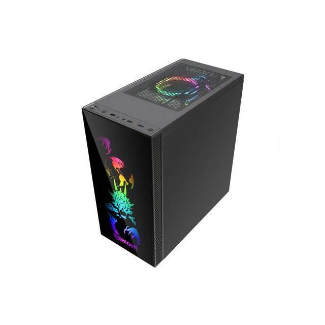 Redragon Steeljaw Gc608 No Power Supply Atx Mid Tower Pc Gaming Case W/ Windows