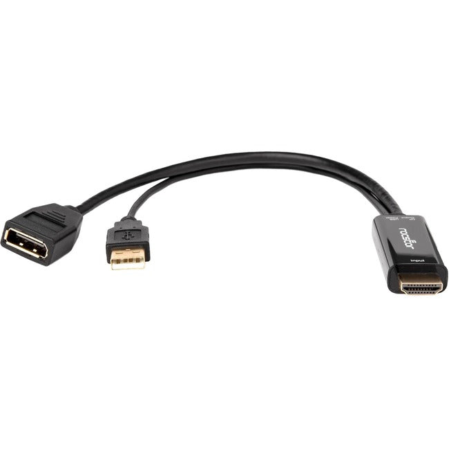 Rocstor HDMI to DisplayPort 4K@30Hz Adapter M/F - Black Y10A234-B1