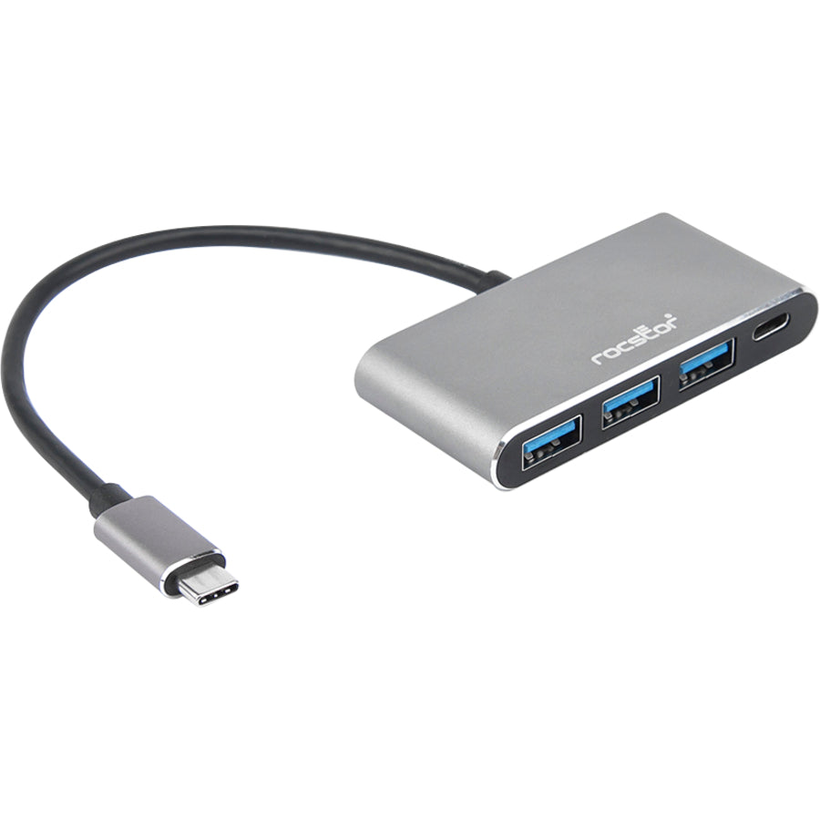 Rocstor Premium USB C Hub - 4 Port USB-C to USB-A (3x) and USB-C (1x) - Bus Powered USB Hub - USB Type-C Hub - Port Expander - USB Type C External 4 USB Port(s) - (1) USB 3.1 Port AND (3) USB 3.0 USB MULTIPORT Y10A200-A1
