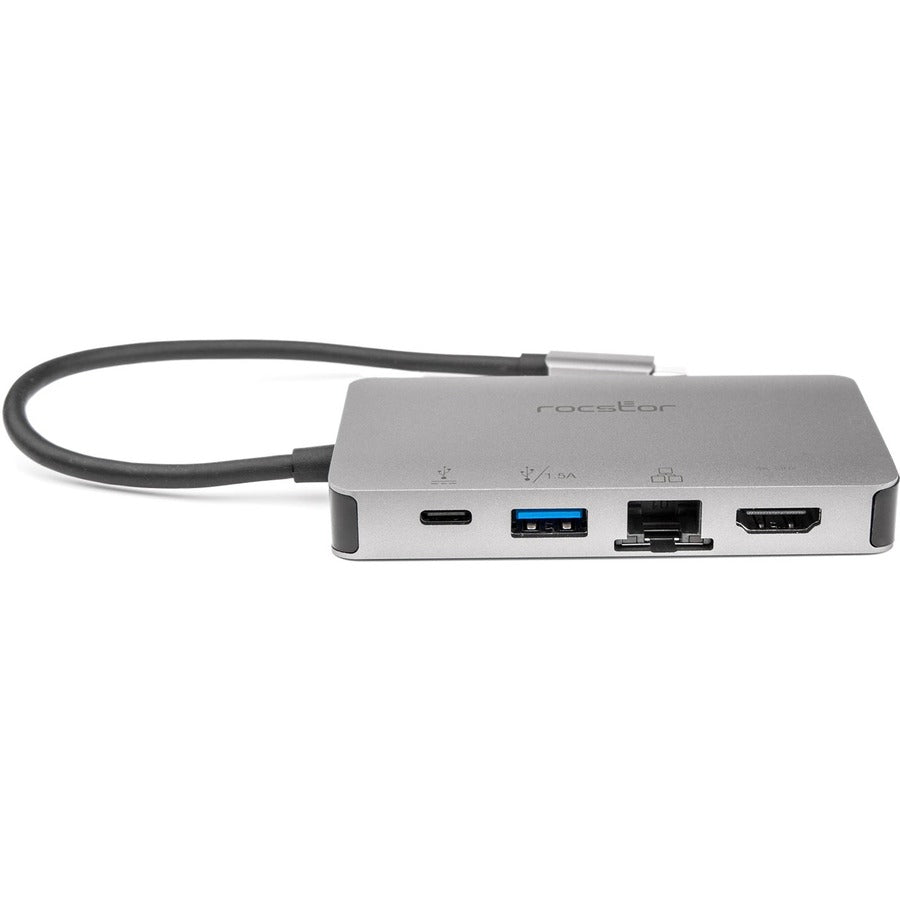 Rocstor Premium USB-C Multiport Adapter + PD Charging Y10A249-A1