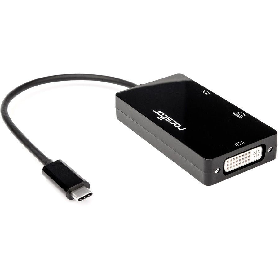 Rocstor Premium USB-C Multiport Video Adapter 3-in-1 Y10A250-A1
