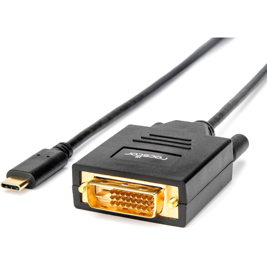 Rocstor Premium USB-C to DVI Cable - 6 ft / 2m Y10C205-B1