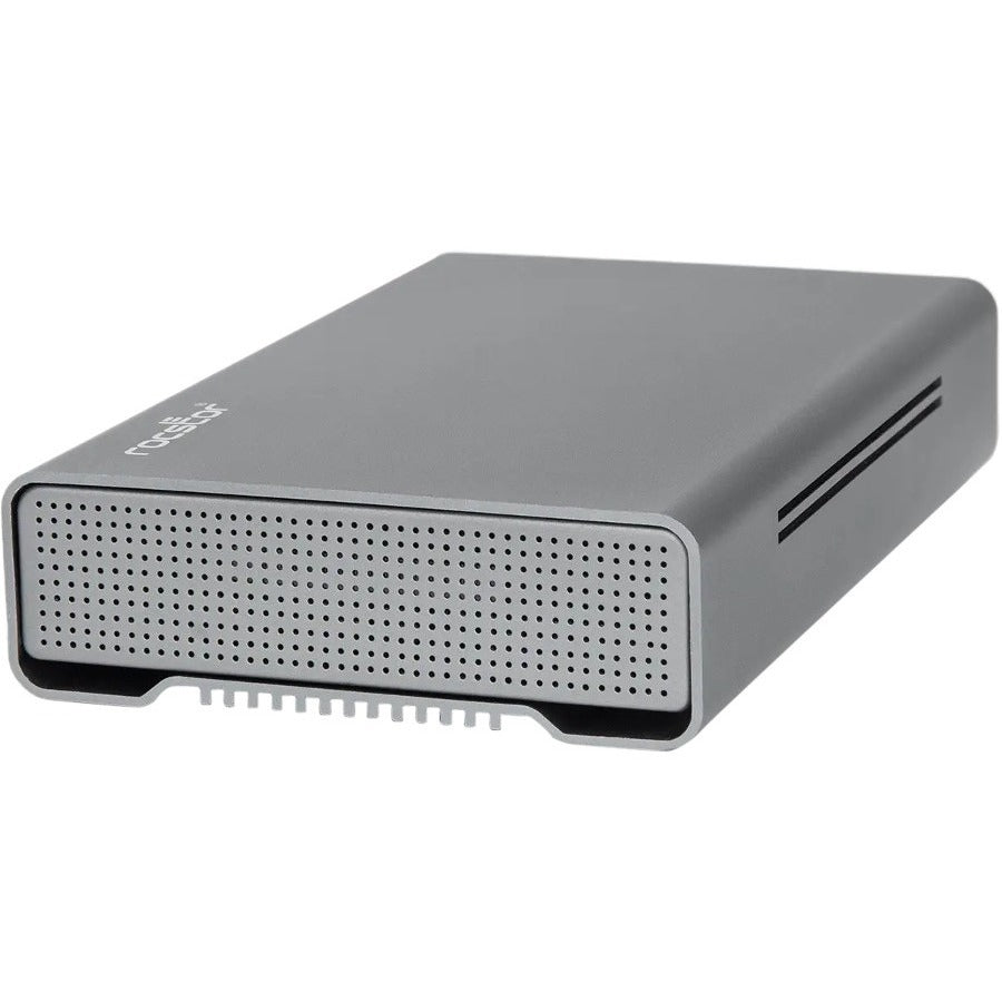 Rocstor Rocpro D90 8 TB Desktop Rugged Hard Drive - 3.5 External - SATA (SATA/600) - Aluminum Gray" G35111-A1
