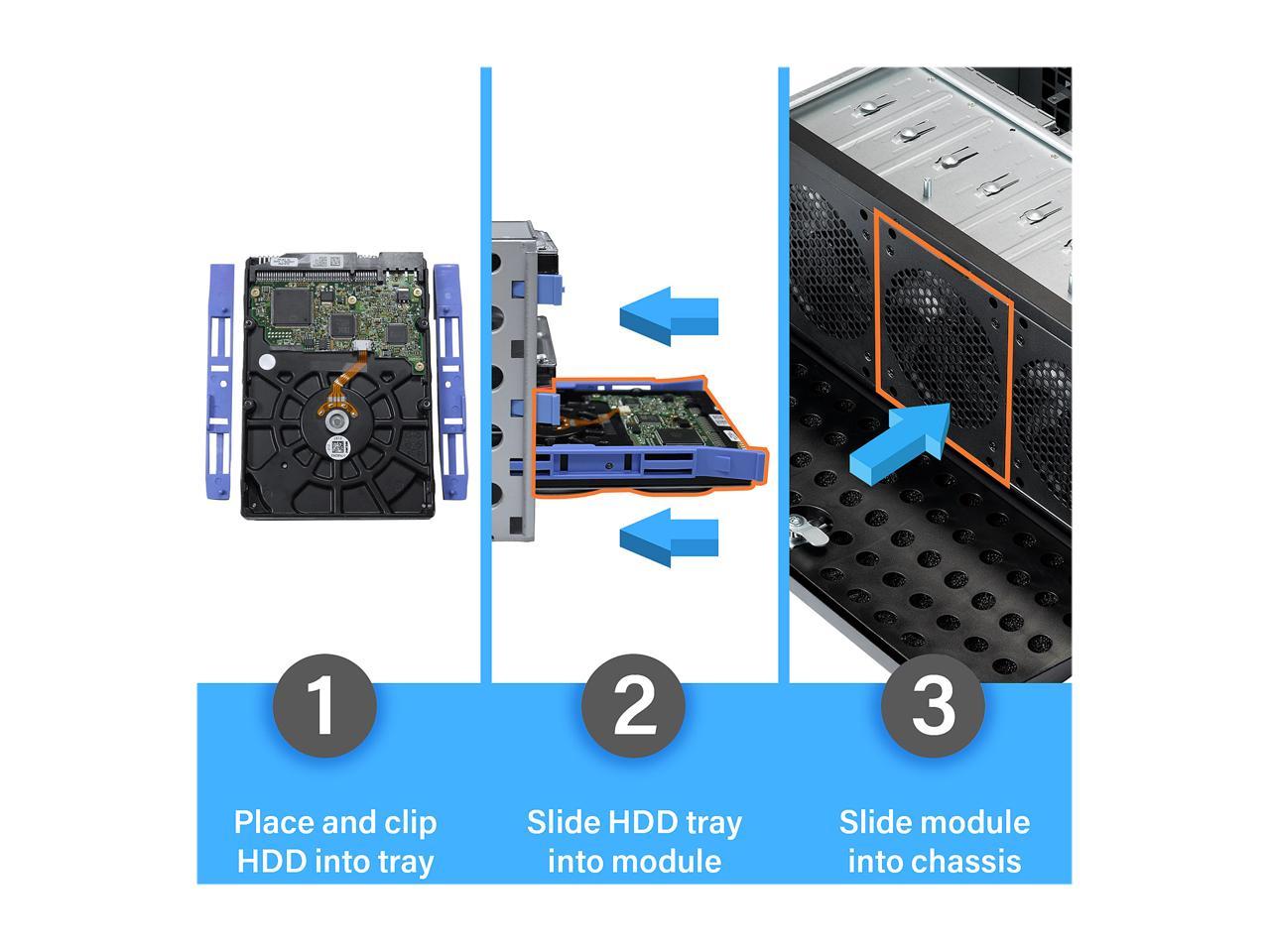 Rosewill 4U Rsv-L4500U Rackmount Server Chassis | Carries Up To 15 3.5" Hdd