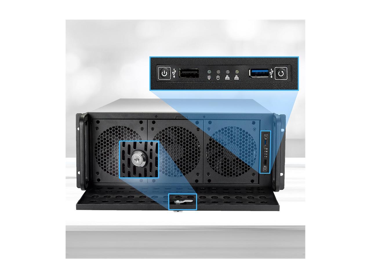 Rosewill 4U Rsv-L4500U Rackmount Server Chassis | Carries Up To 15 3.5" Hdd
