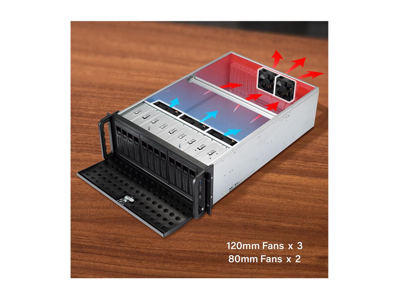 Rosewill Rsv-L4412U 4U Rackmount Server Chassis | Hot Swap Support