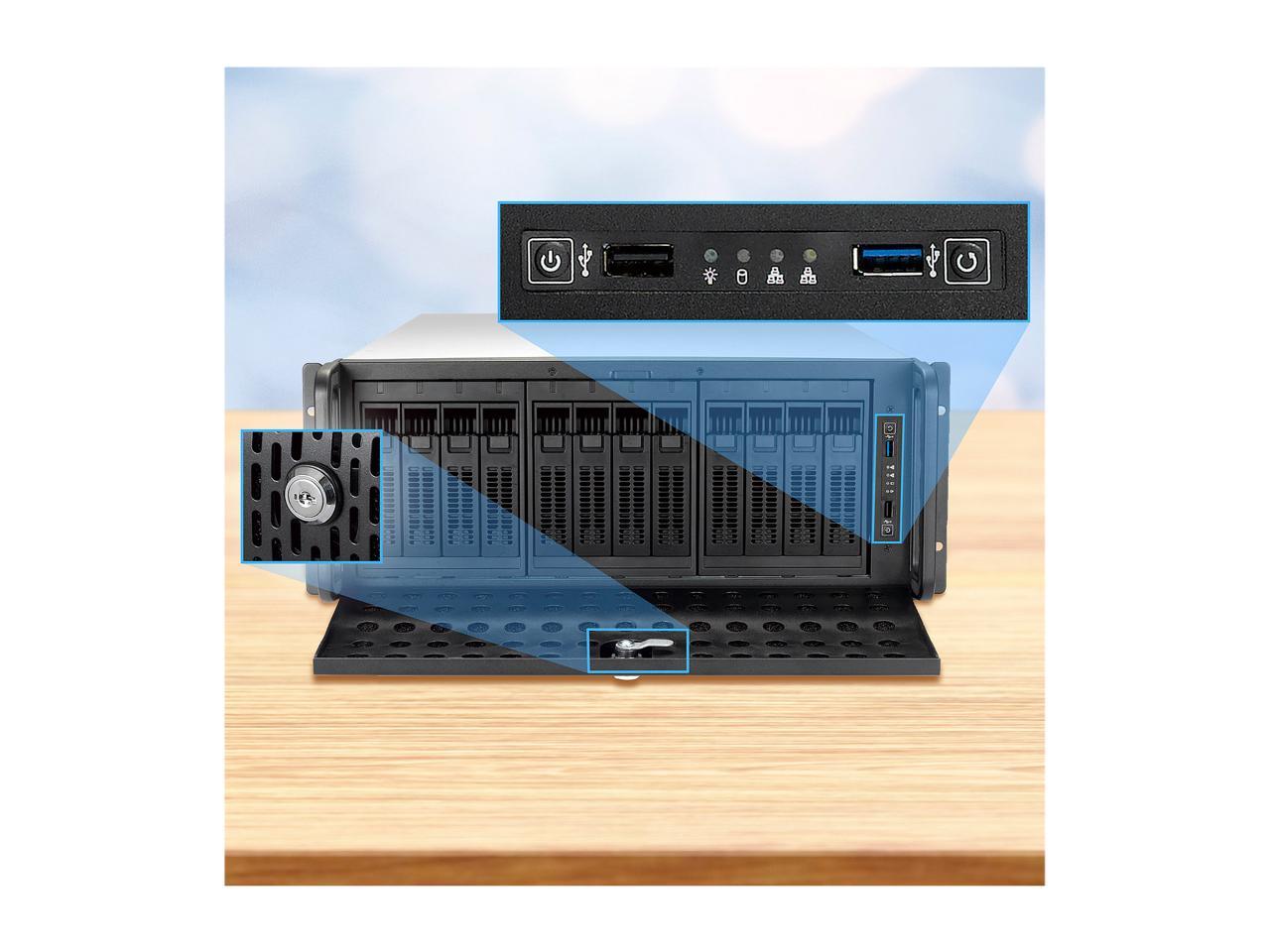 Rosewill Rsv-L4412U 4U Rackmount Server Chassis | Hot Swap Support