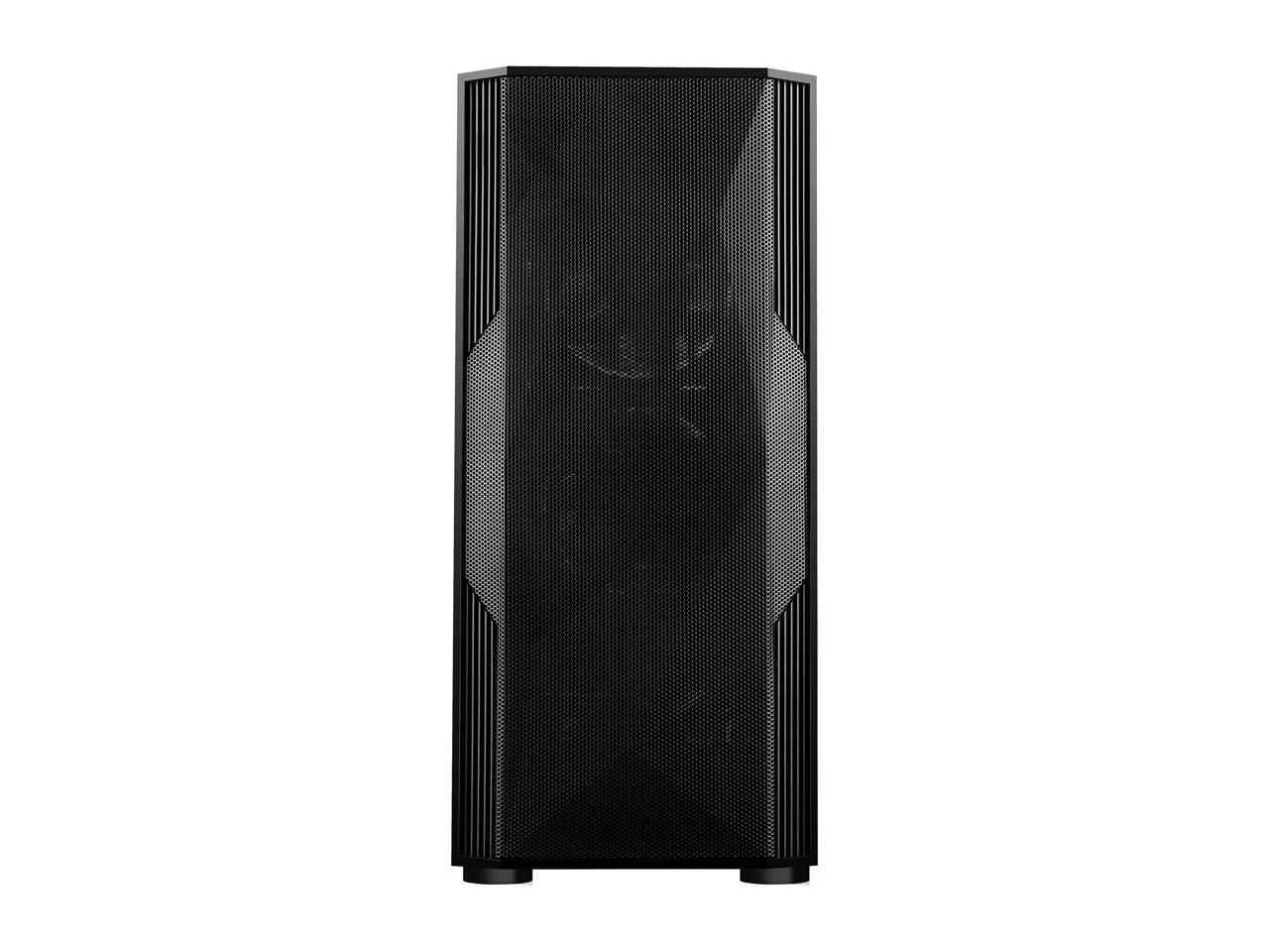 Sama Sama-3D Black Steel / Tempered Glass Atx Mid Tower Computer Case