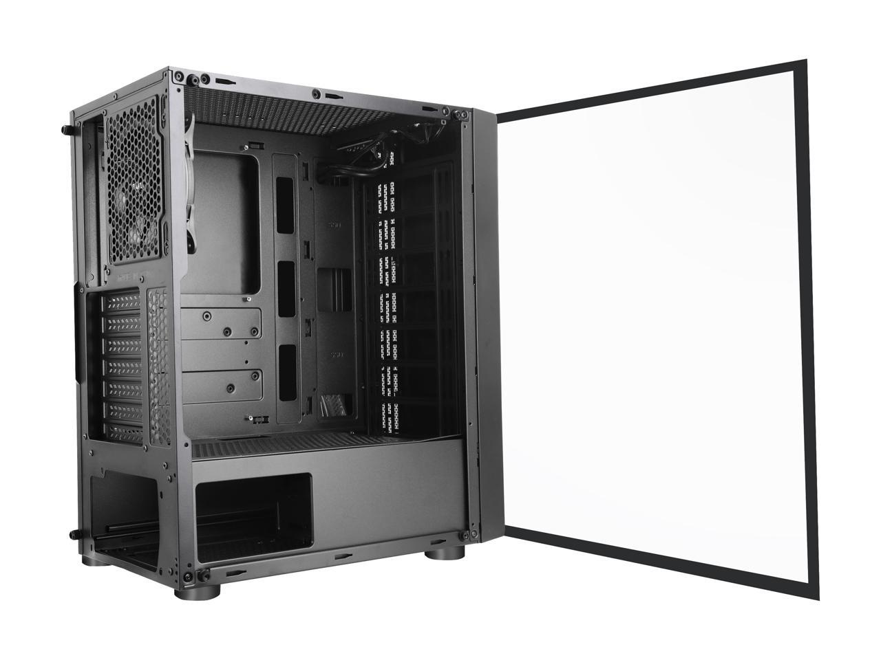 Sama Sama-Z3 Black Steel / Tempered Glass Atx Mid Tower Computer Case