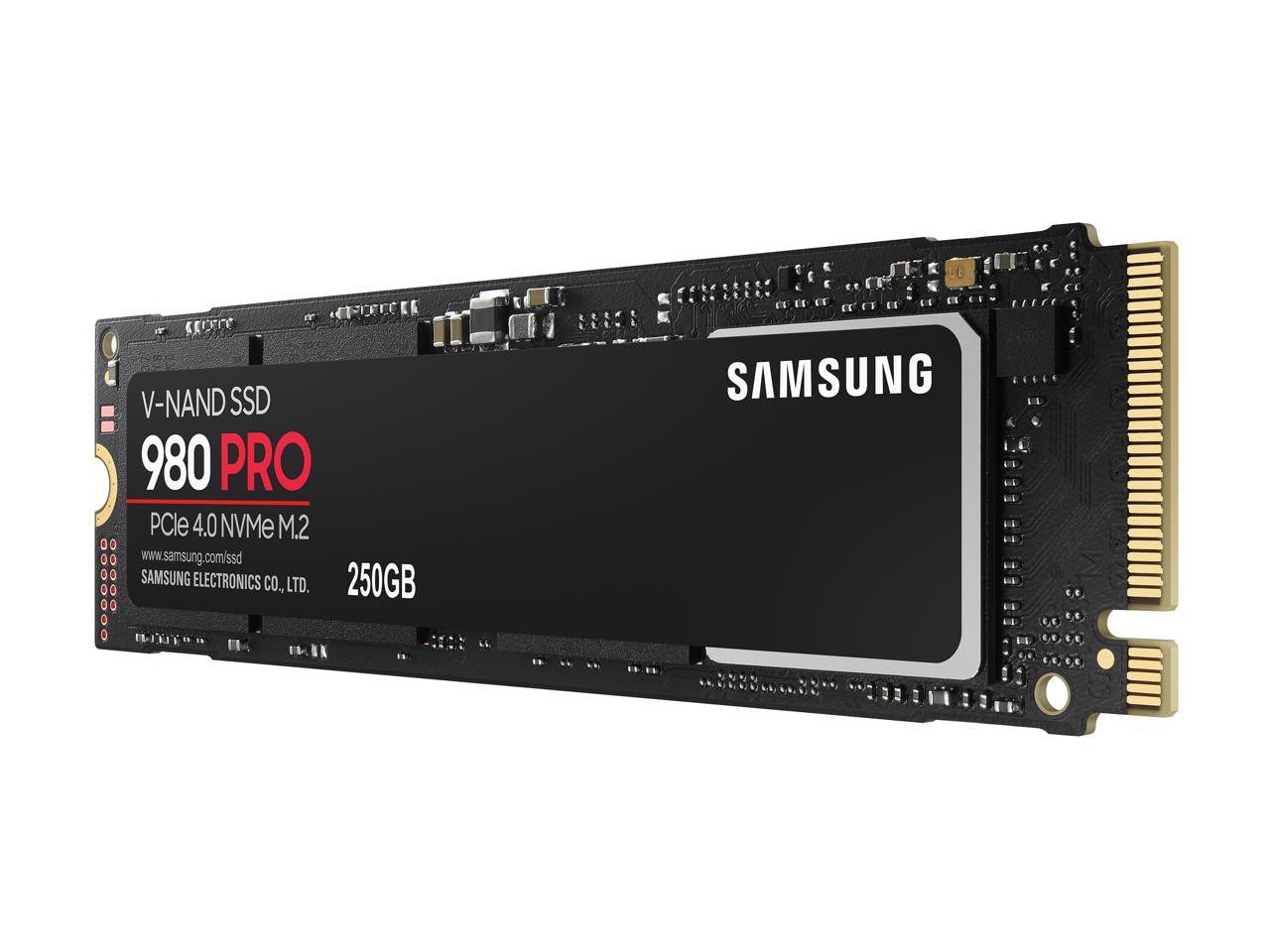 Samsung 980 Pro M.2 2280 250Gb Pci-Express Gen 4.0 X4, Nvme 1.3C Samsung V-Nand Internal Solid State Drive (Ssd) Mz-V8P250B/Am