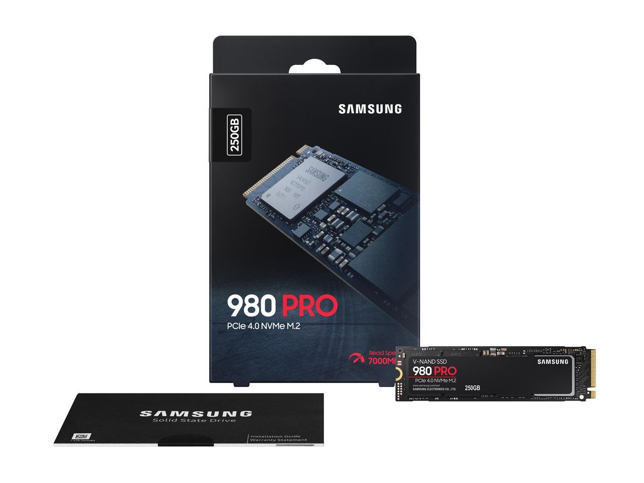 Samsung 980 Pro M.2 2280 250Gb Pci-Express Gen 4.0 X4, Nvme 1.3C Samsung V-Nand Internal Solid State Drive (Ssd) Mz-V8P250B/Am
