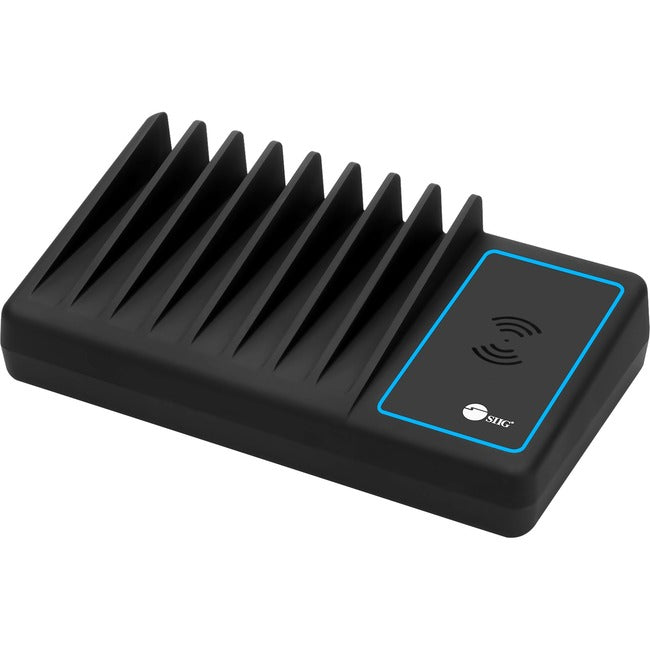SIIG 10-Port USB-A/C & Wireless Charging Station With Ambient Light De