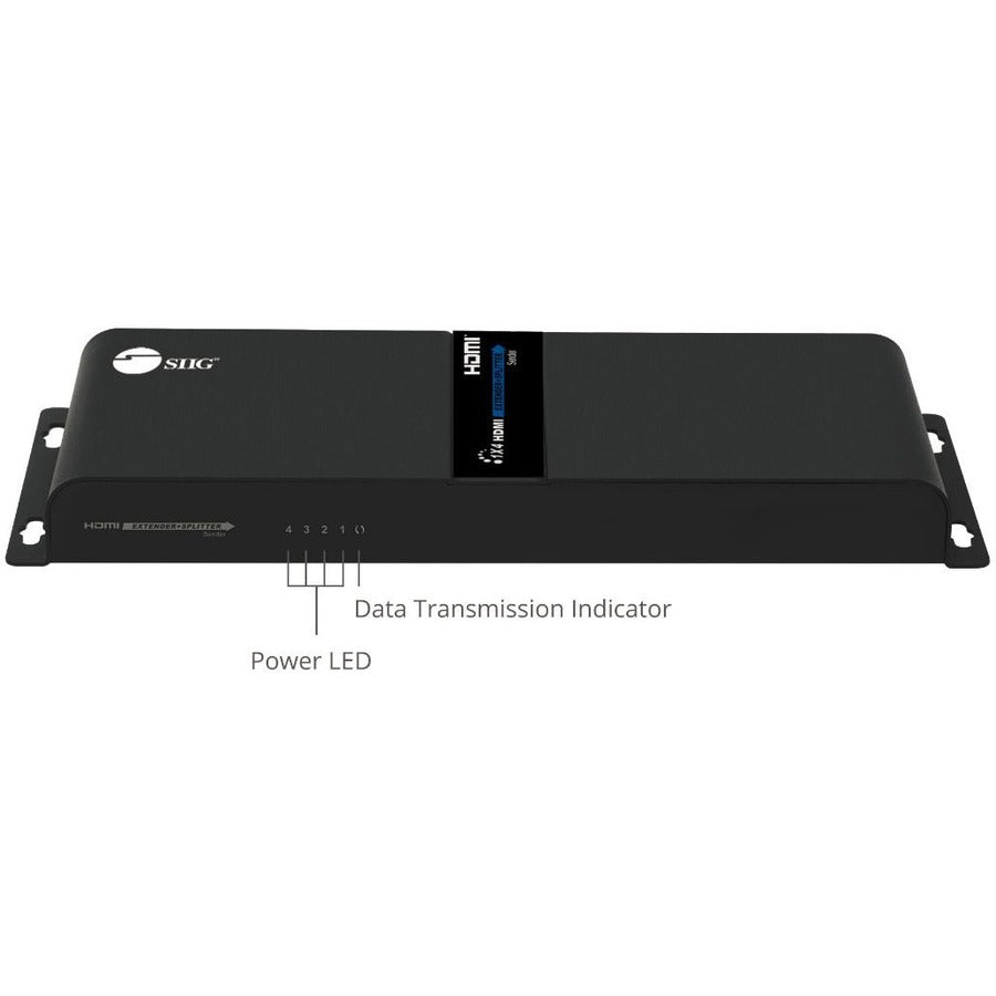 SIIG 1x4 1080p HDMI Splitter HDbitT over IP Extender Kit - 120m CE-H26V11-S1