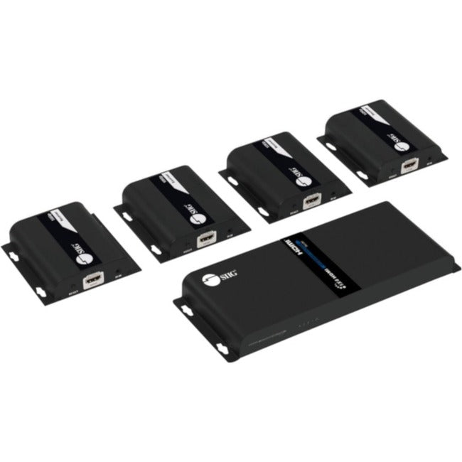 SIIG 1x4 1080p HDMI Splitter HDbitT over IP Extender Kit - 120m CE-H26V11-S1