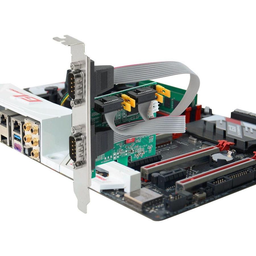 SIIG 2 Port DP Cyber RS-232 2S PCIe Card - 250Kbps JJ-E20711-S1