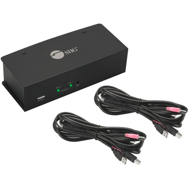 SIIG 2x1 Dual View USB HDMI KVM Switch - 4K Dual Display Solution | Tecisoft CE-KV0711-S1