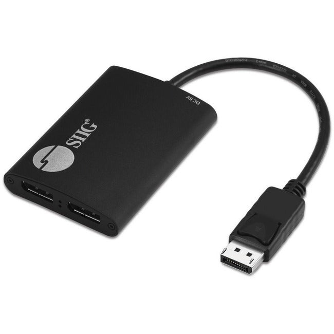 SIIG 4K 1x2 DisplayPort 1.2 to DisplayPort MST Splitter CE-DP0H11-S1