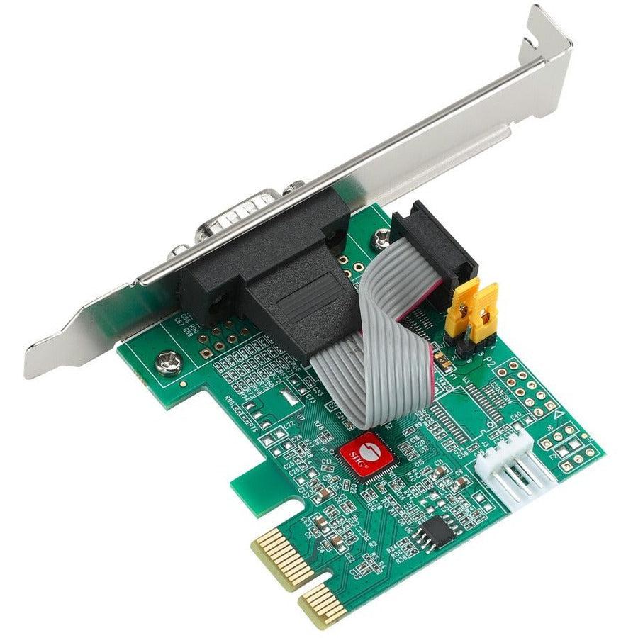 SIIG DP Cyber RS-232 1S PCIe Card - 250Kbps JJ-E20611-S1
