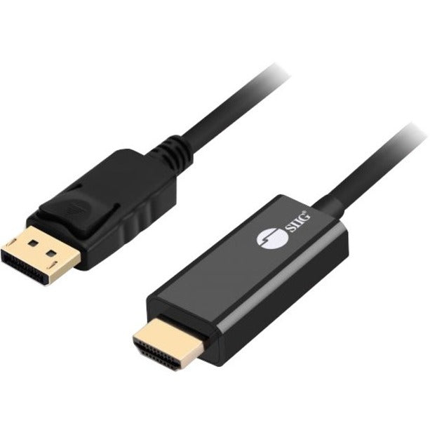 SIIG DisplayPort 1.2 To HDMI 6ft Cable 4K/30Hz CB-DP1Q12-S1