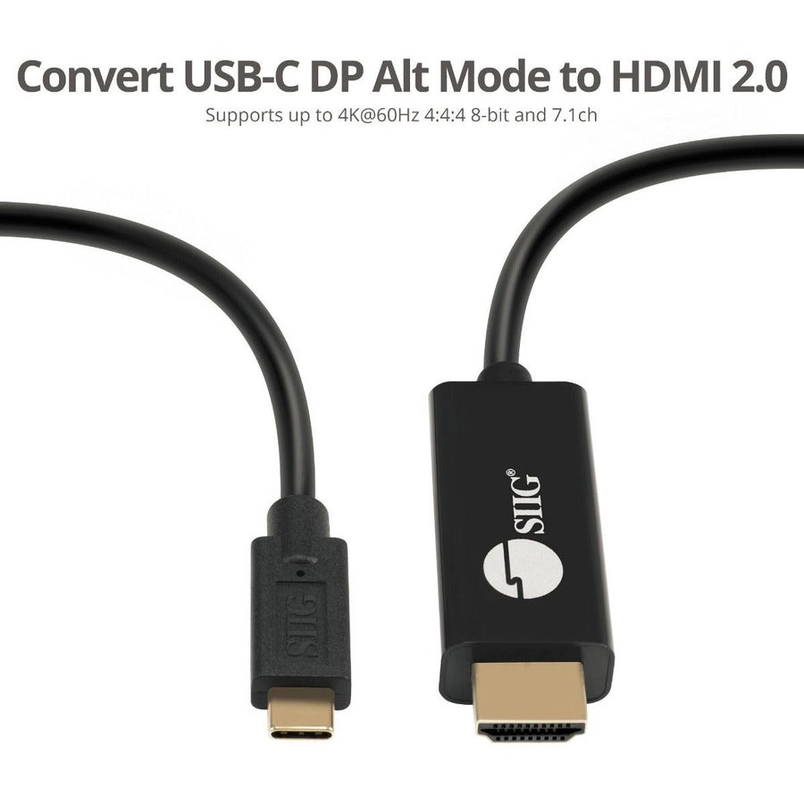 SIIG USB-C to 4K60Hz HDR HDMI 2.0 Active Cable - 2M CB-TC0J11-S1