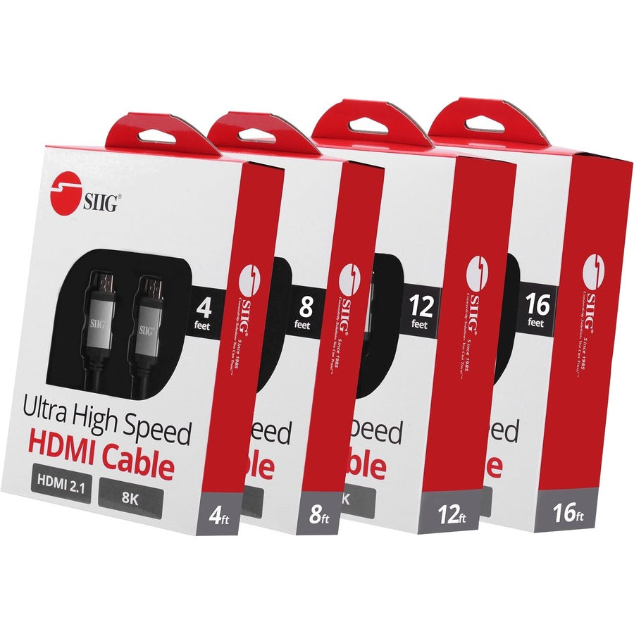 SIIG Ultra High Speed HDMI Cable - 12ft CB-H21011-S1