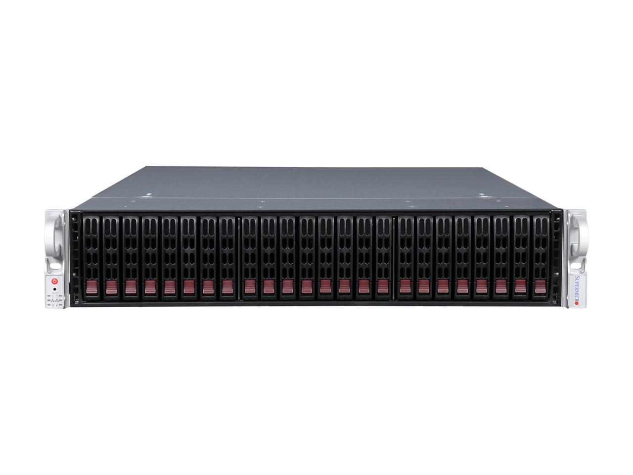 Supermicro Cse-216Be2C-R920Lpb Black 2U Rackmount Chassis 920W High-Efficiency Ac-Dc Redundant Power Supplies With Pmbus And I2C