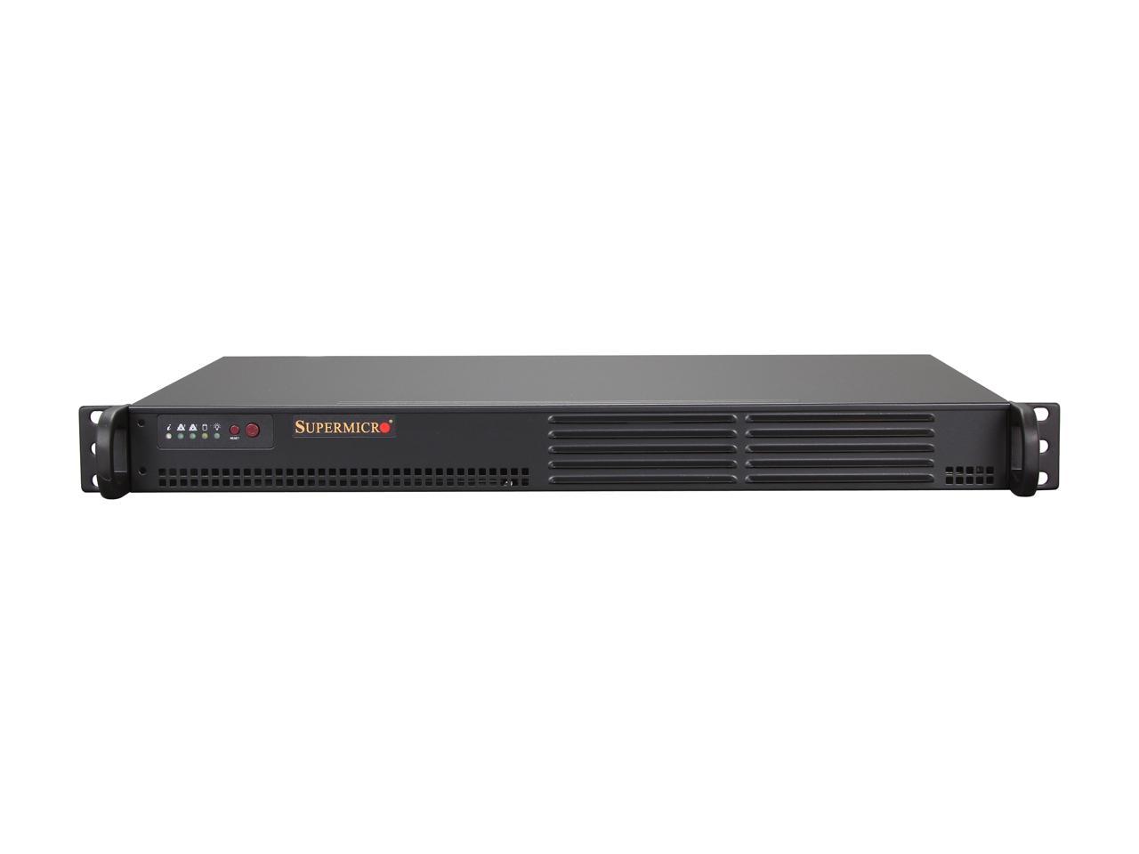 Supermicro Cse-502L-200B Black 1U Rackmount Mini Server Chassis 200W