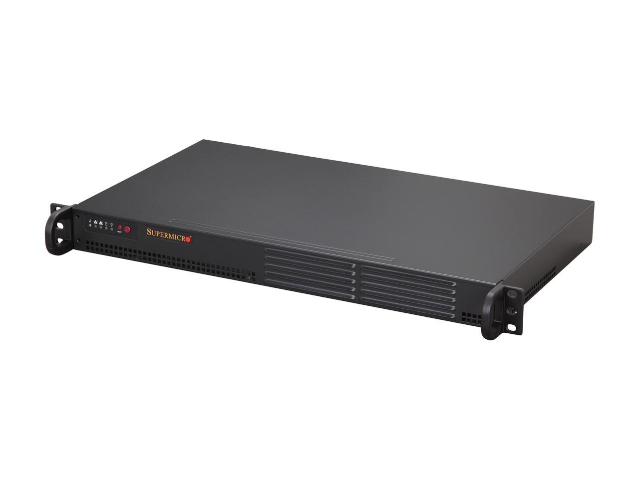 Supermicro Cse-502L-200B Black 1U Rackmount Mini Server Chassis 200W