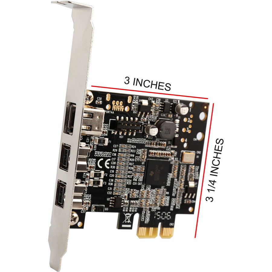 SYBA Multimedia 2 Port 1394B Firewire and1 Port 1394A PCI-e 1.0 x1 Card SD-PEX30009