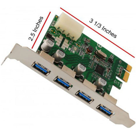 SYBA Multimedia 4 Port USB 3.0 PCI-e x1 Card SD-PEX20133