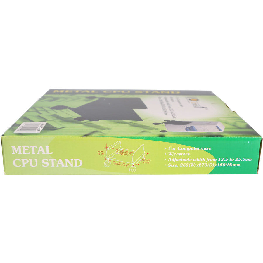 SYBA Multimedia Steel PC Stand for ATX Case with Adj. Width and 4 Caster wheels SY-ACC65063