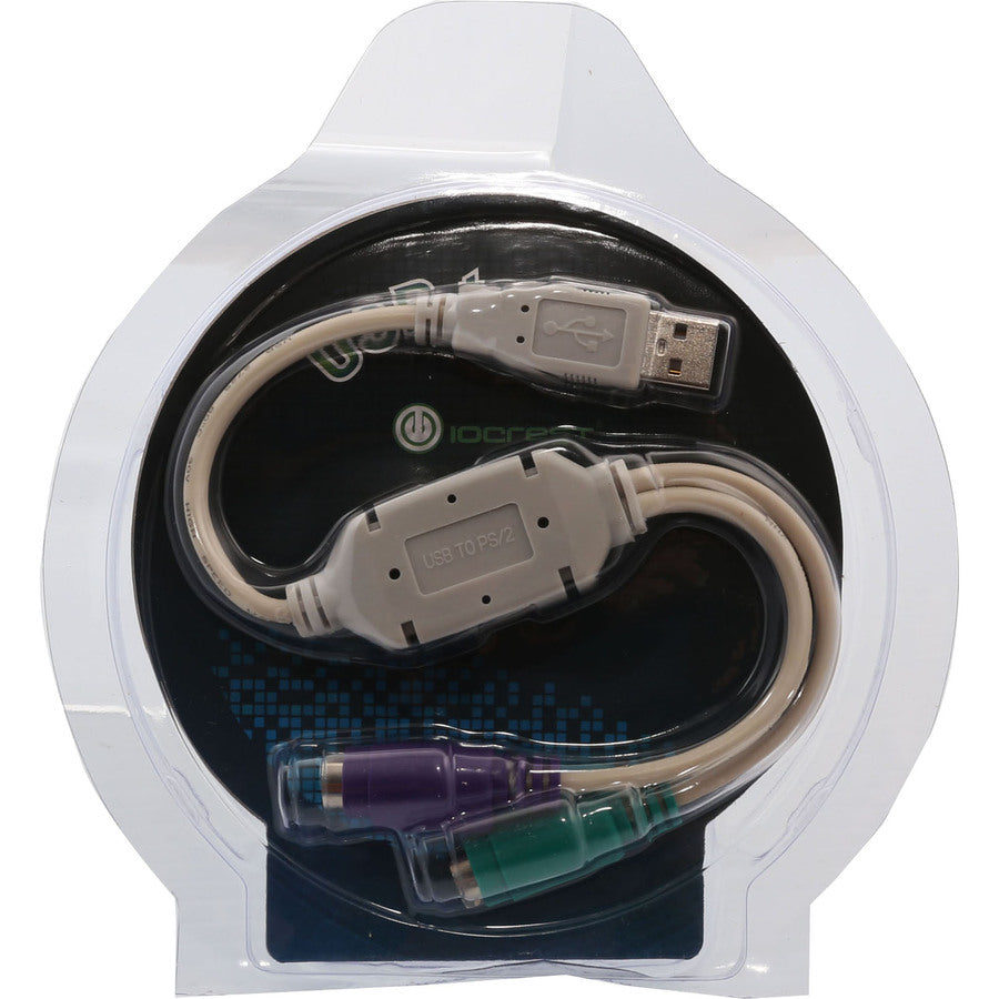 SYBA Multimedia USB 1.1 to PS2 Connector (Keyboard and Mouse) SY-USB-PS2