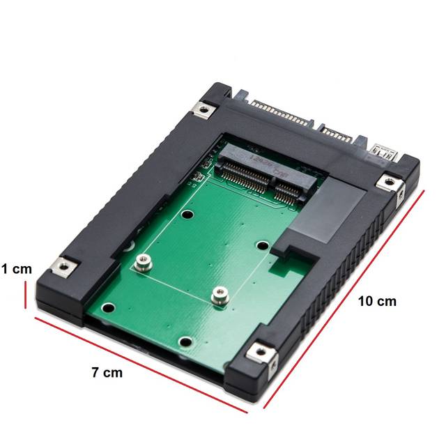 Syba Sd-Ada40077 2.5 Inch Sata To Msata Ssd Adapter