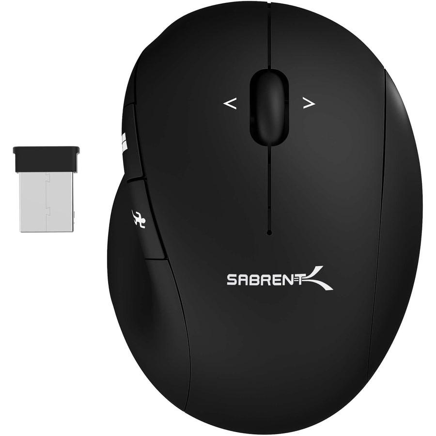 Sabrent Ergonomic 2.4GHz Wireless Rechargeable Mouse with 4D Function MS-WRCH-PK50