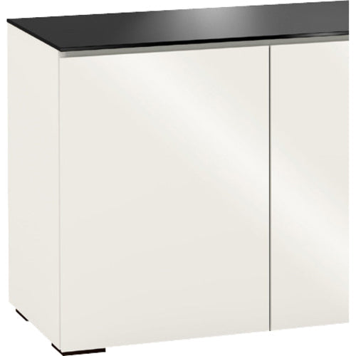 Salamander Designs 3-Bay with Single Monitor, Low-Profile Wall Cabinet D1/337AM1/MM/GW/BK