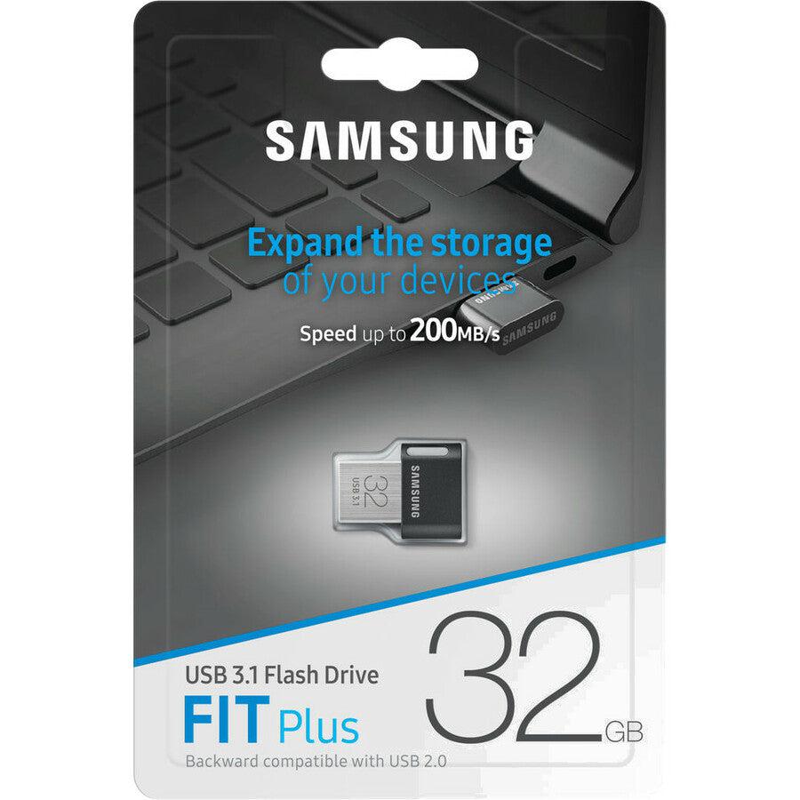 Samsung 128Gb Fit Plus Usb 3.1 Flash Drive, Speed Up To 300Mb/S (Muf-128Ab/Am)