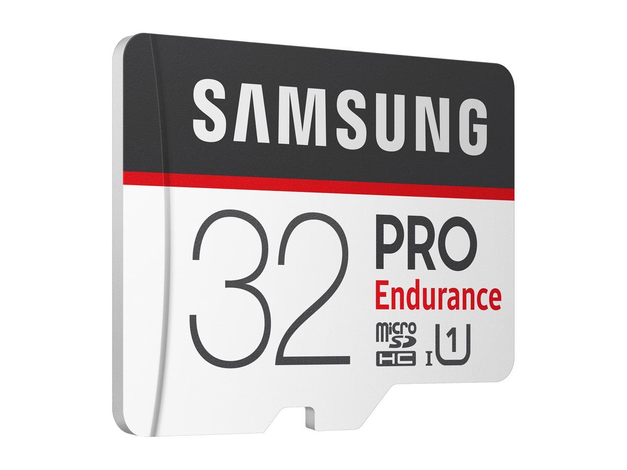Samsung 32Gb Pro Endurance Microsd Memory Card W/ Adapter, Retail
