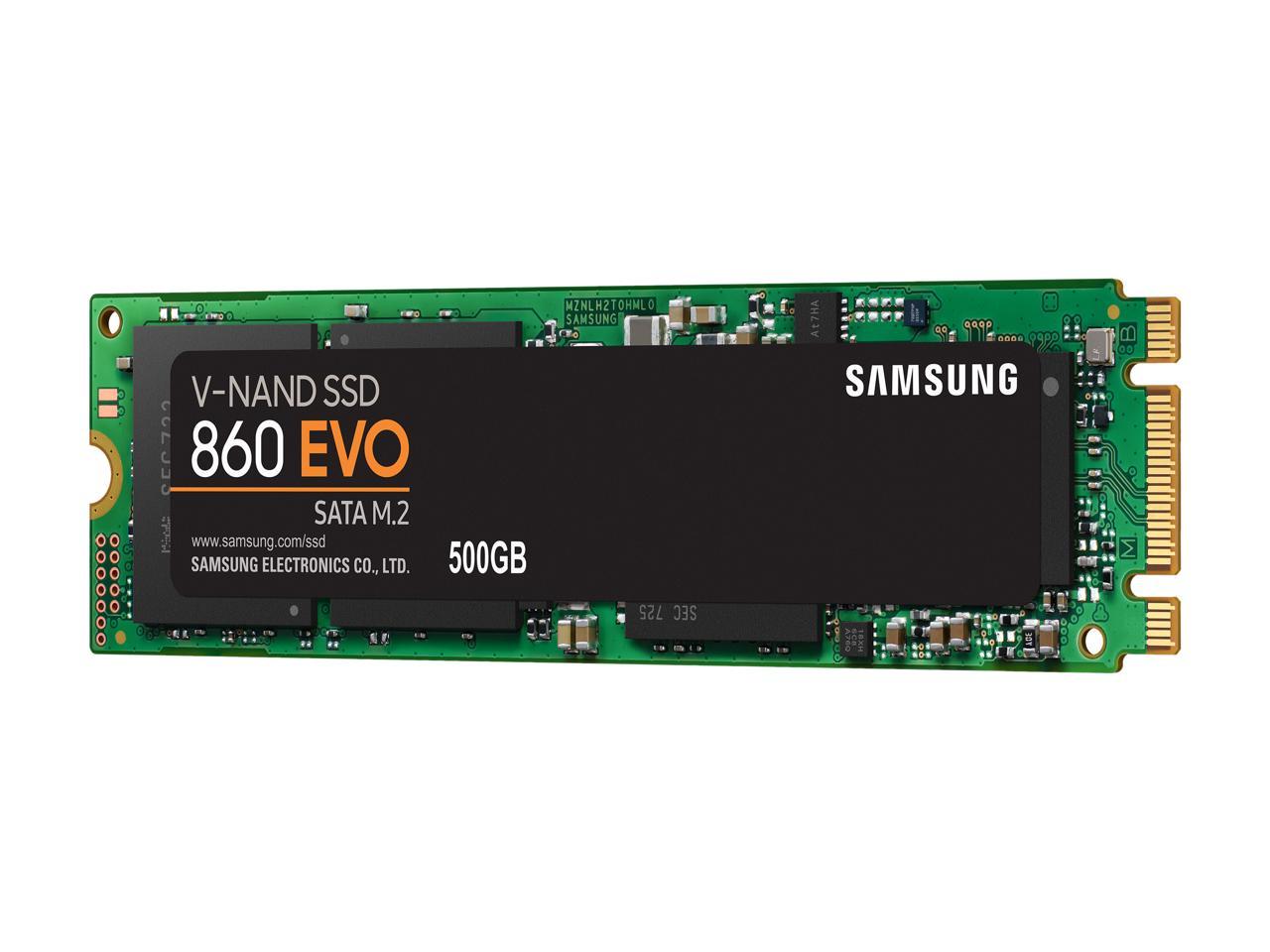 Samsung 860 EVO 500 GB Solid State Drive - M.2 2280 Internal - SATA (SATA/600) MZ-N6E500BW