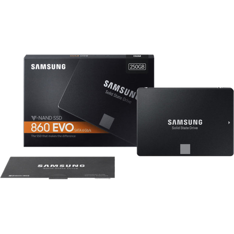 Samsung 860 EVO MZ-76E250B/AM 250 GB Solid State Drive - 2.5 Internal - SATA (SATA/600)"