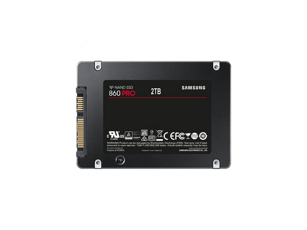 Samsung 860 Pro Series 2Tb 2.5 Inch Sata3 Solid State Drive (Samsung V-Nand 2Bit Mlc)