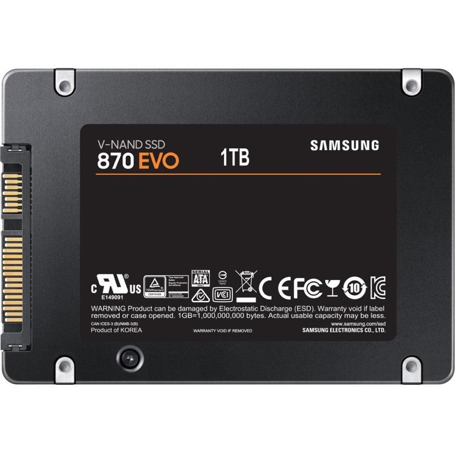 Samsung 870 Evo Series 1Tb 2.5 Inch Sata3 Solid State Drive (1Xxl V-Nand 3Bit Mlc)