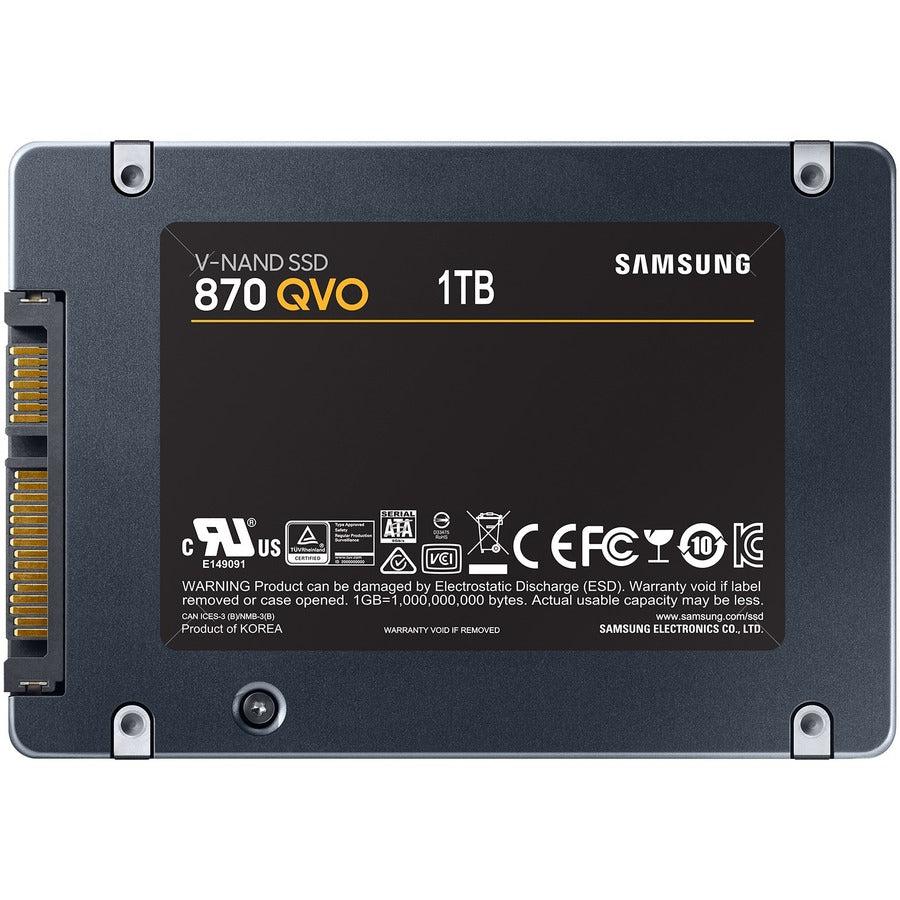 Samsung 870 QVO MZ-77Q1T0B/AM 1 TB Solid State Drive - 2.5 Internal - SATA (SATA/600)"