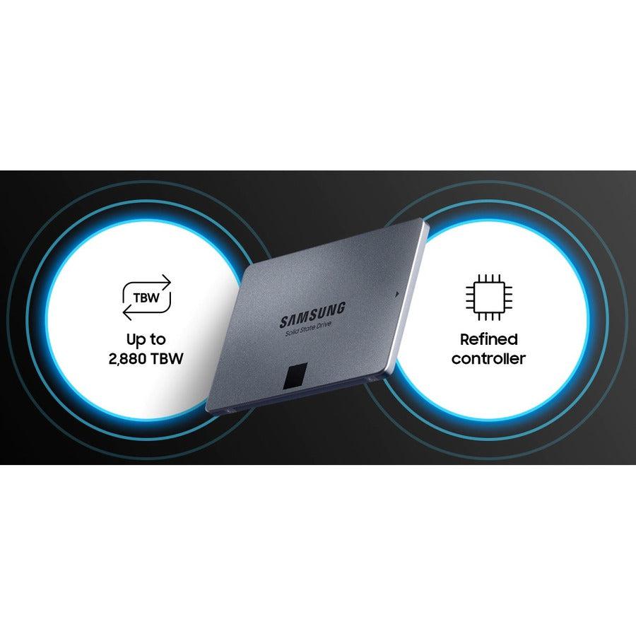 Samsung 870 Qvo Series 2.5" 2Tb Sata Iii Samsung 4-Bit Mlc V-Nand Internal Solid State Drive (Ssd) Mz-77Q2T0B/Am