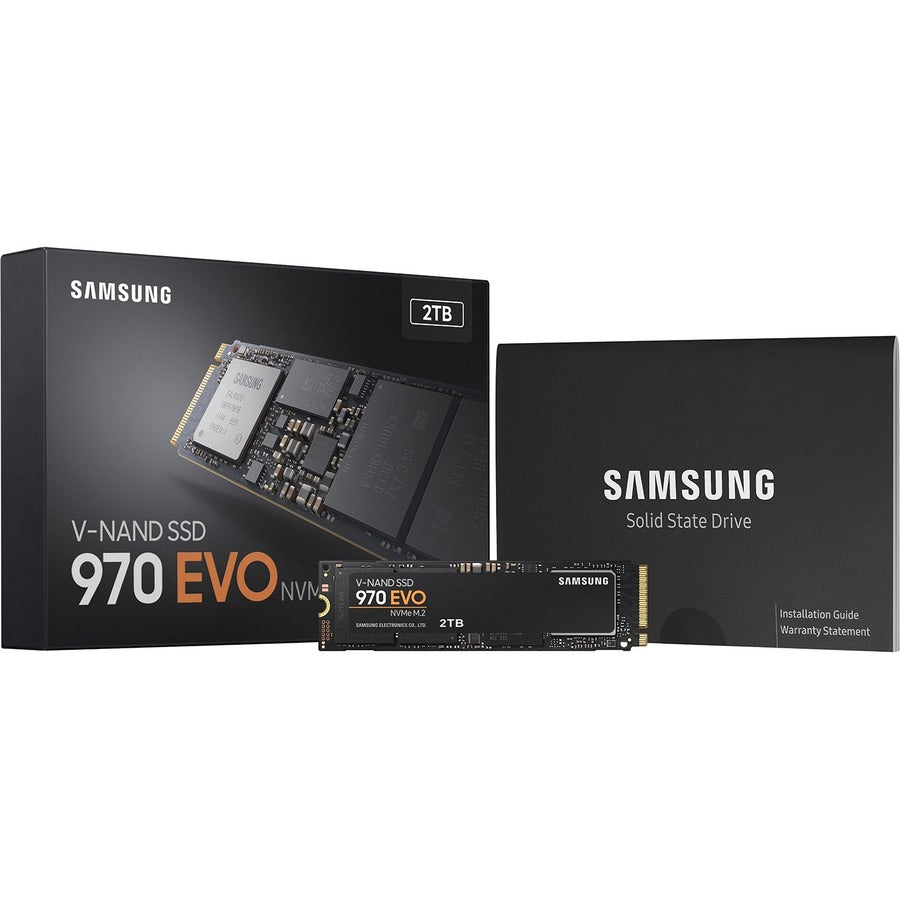Samsung 970 EVO MZ-V7E2T0BW 2 TB Solid State Drive - M.2 2280 Internal - PCI Express (PCI Express 3.0 x4)