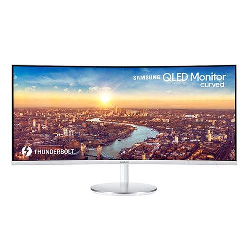 Samsung C34J791Wtn 86.4 Cm (34") 3440 X 1440 Pixels Ultrawide Quad Hd Qled Silver