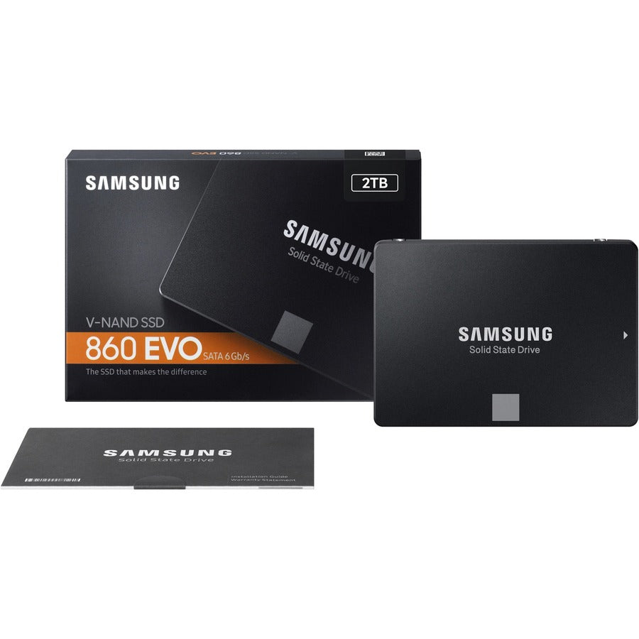Samsung-IMSourcing 860 EVO 2 TB Solid State Drive - 2.5 Internal - SATA (SATA/600)" MZ-76E2T0B/AM