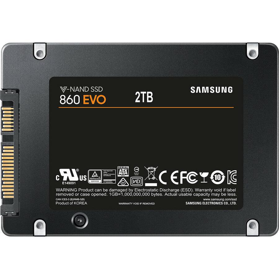 Samsung-IMSourcing 860 EVO 2 TB Solid State Drive - 2.5 Internal - SATA (SATA/600)" MZ-76E2T0B/AM